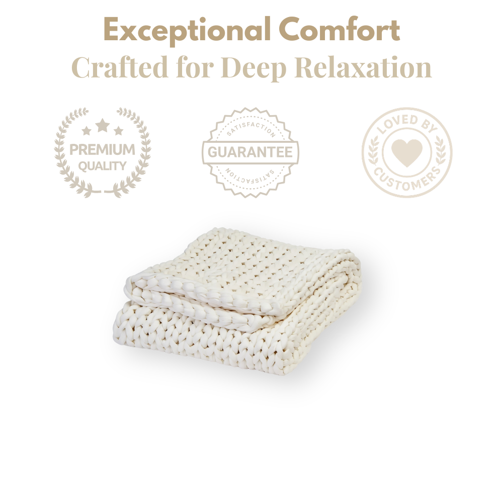 Dreamer Cotton Weighted Blanket - Knitted, Breathable Calm by Zencelle
