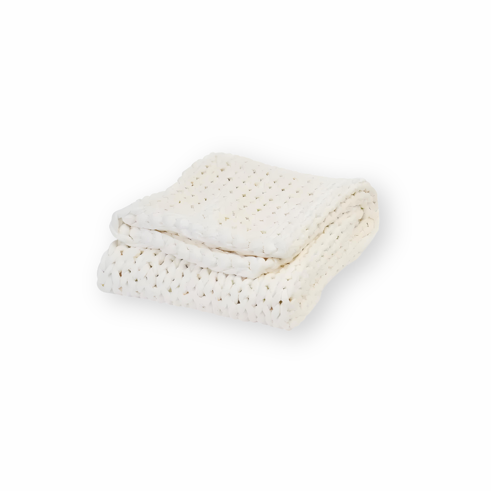 Dreamer Cotton Weighted Blanket - Knitted, Breathable Calm by Zencelle